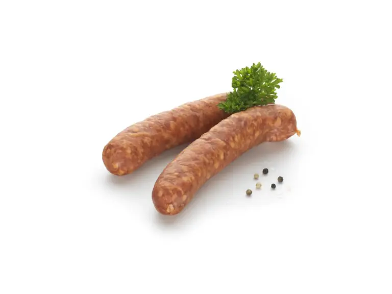 Zwei Krakauer mit Petersilie und Pfefferkörnern